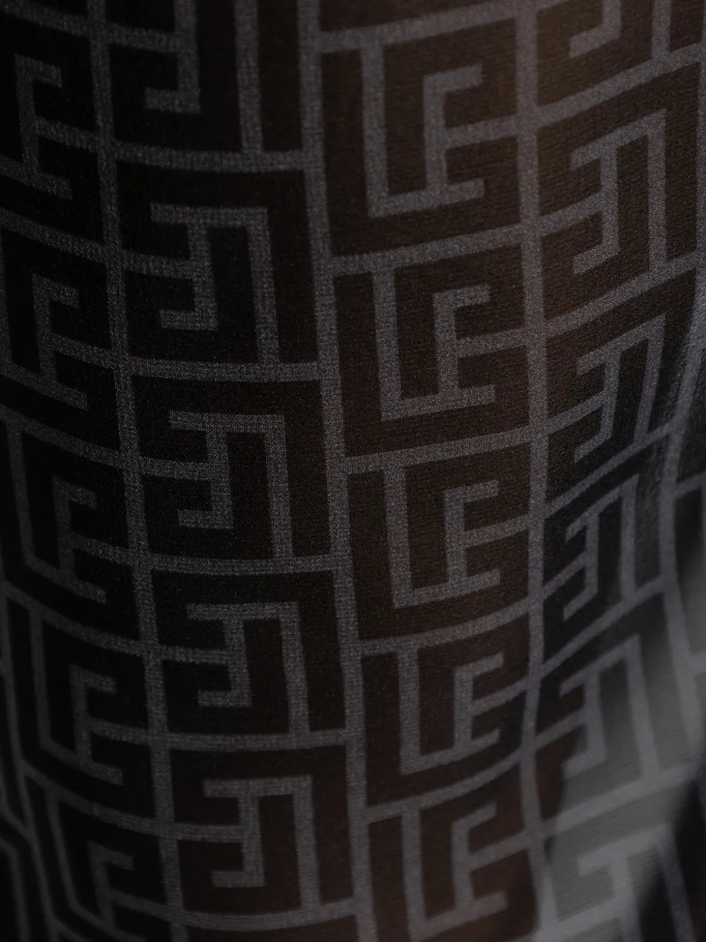  Balmain Logo-patterned Sarong - Black 