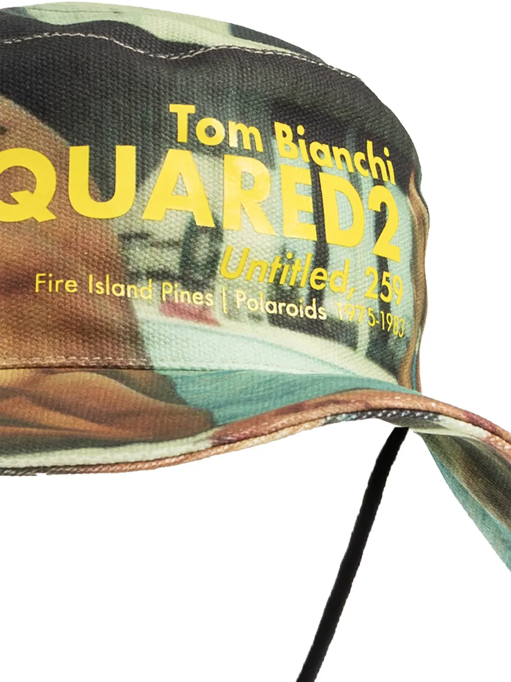  Dsquared2 Printed Drawstring Hat - Green 