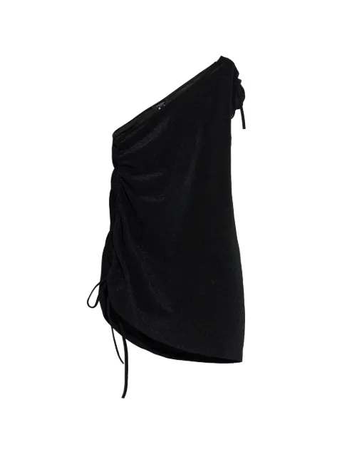 Balmain one-shoulder drawstring-detail mini dress