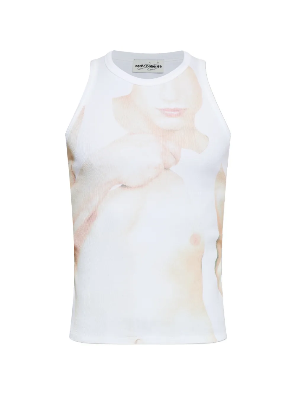 CARNE BOLLENTE crew-neck vest - Bianco