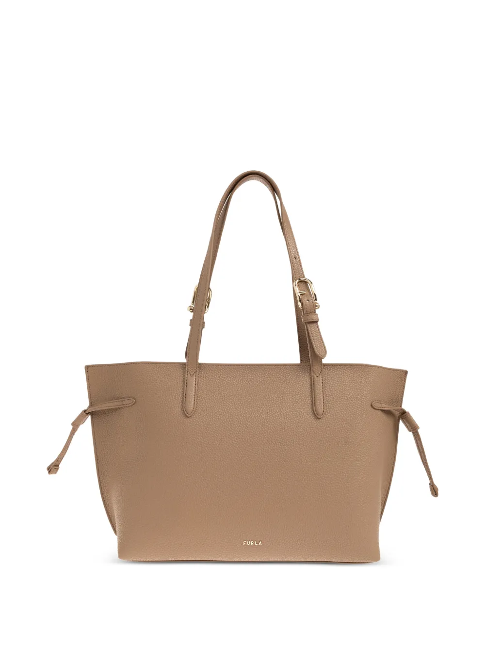 Furla medium Ava leather tote bag - Toni neutri