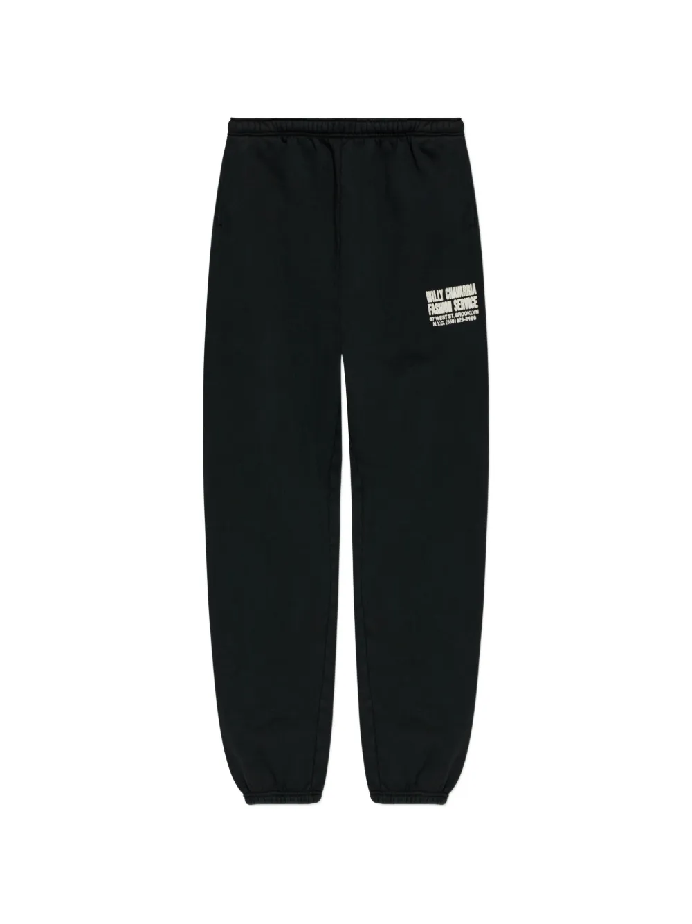 Willy Chavarria logo trousers - Nero