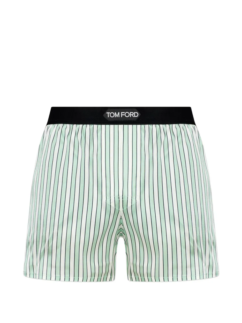 TOM FORD striped logo-waistband boxers - Bianco