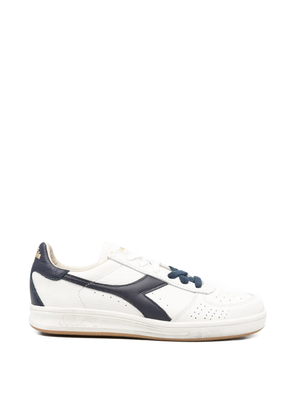 Diadora Elite Dominio leather lace-up sneakers - Bianco