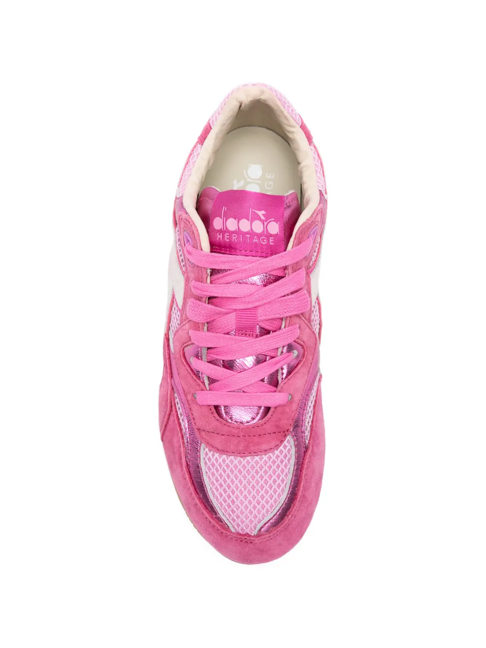 Diadora Equipe Revenge leren sneakers Roze