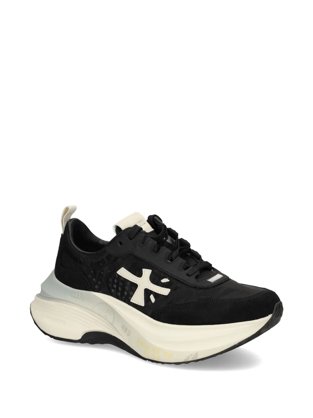 Premiata Hill sneakers met logo Zwart