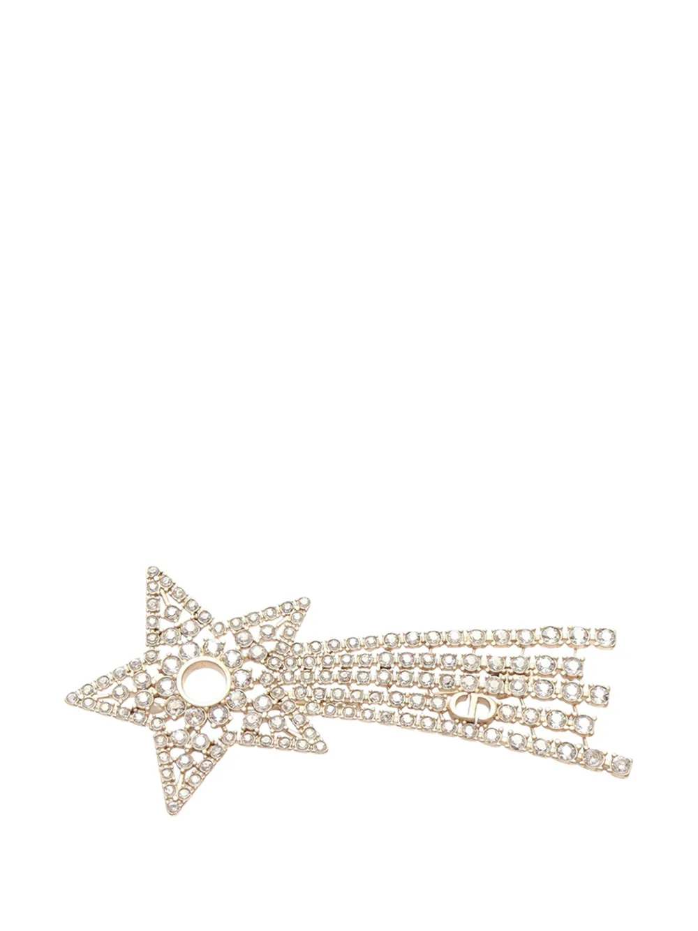 Christian Dior Pre-Owned Spilla Night Herbarium placcata oro con strass 2023-2025