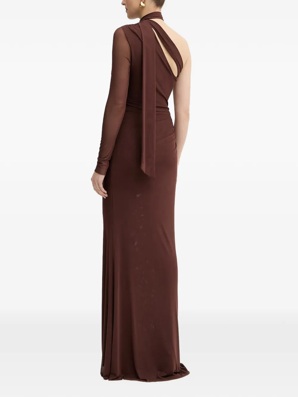 Silvian Heach Asymmetrische jurk met uitgesneden details Bruin