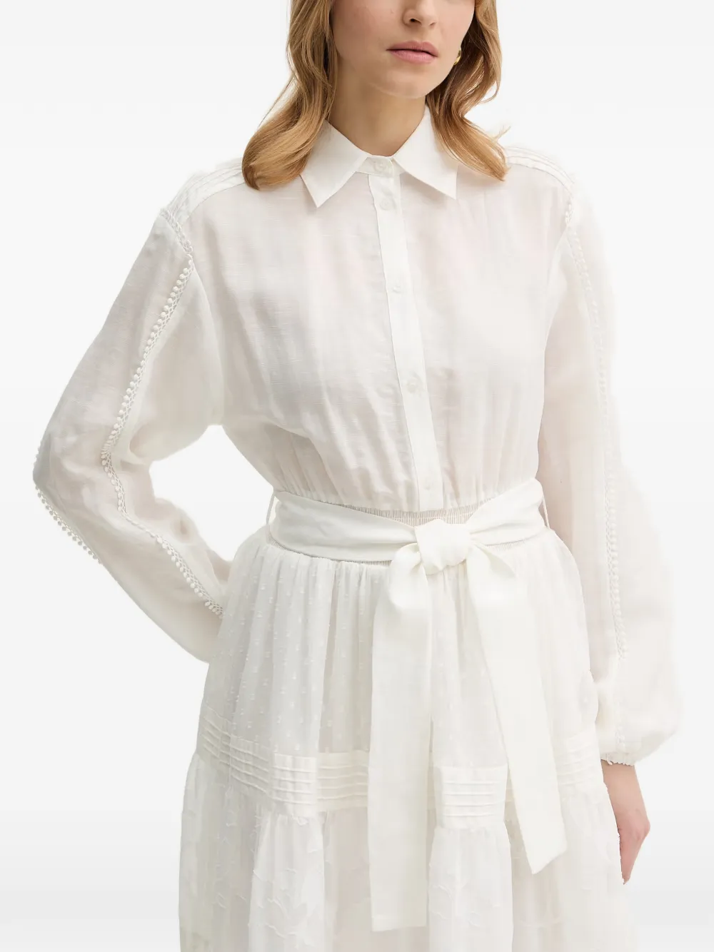 Silvian Heach Midi-jurk met ceintuur Wit