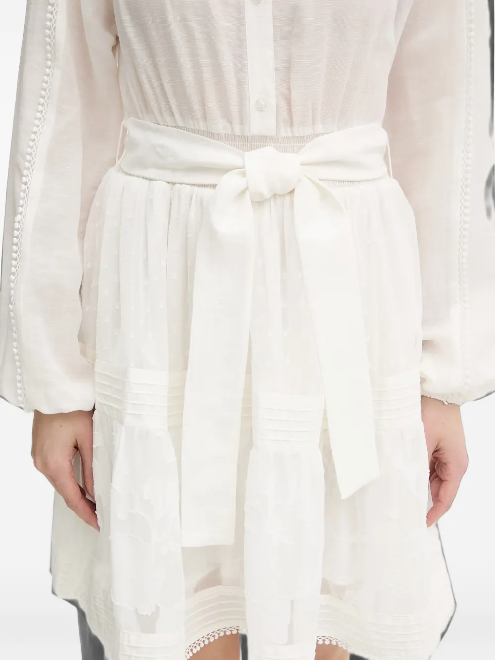 Silvian Heach Midi-jurk met ceintuur Wit
