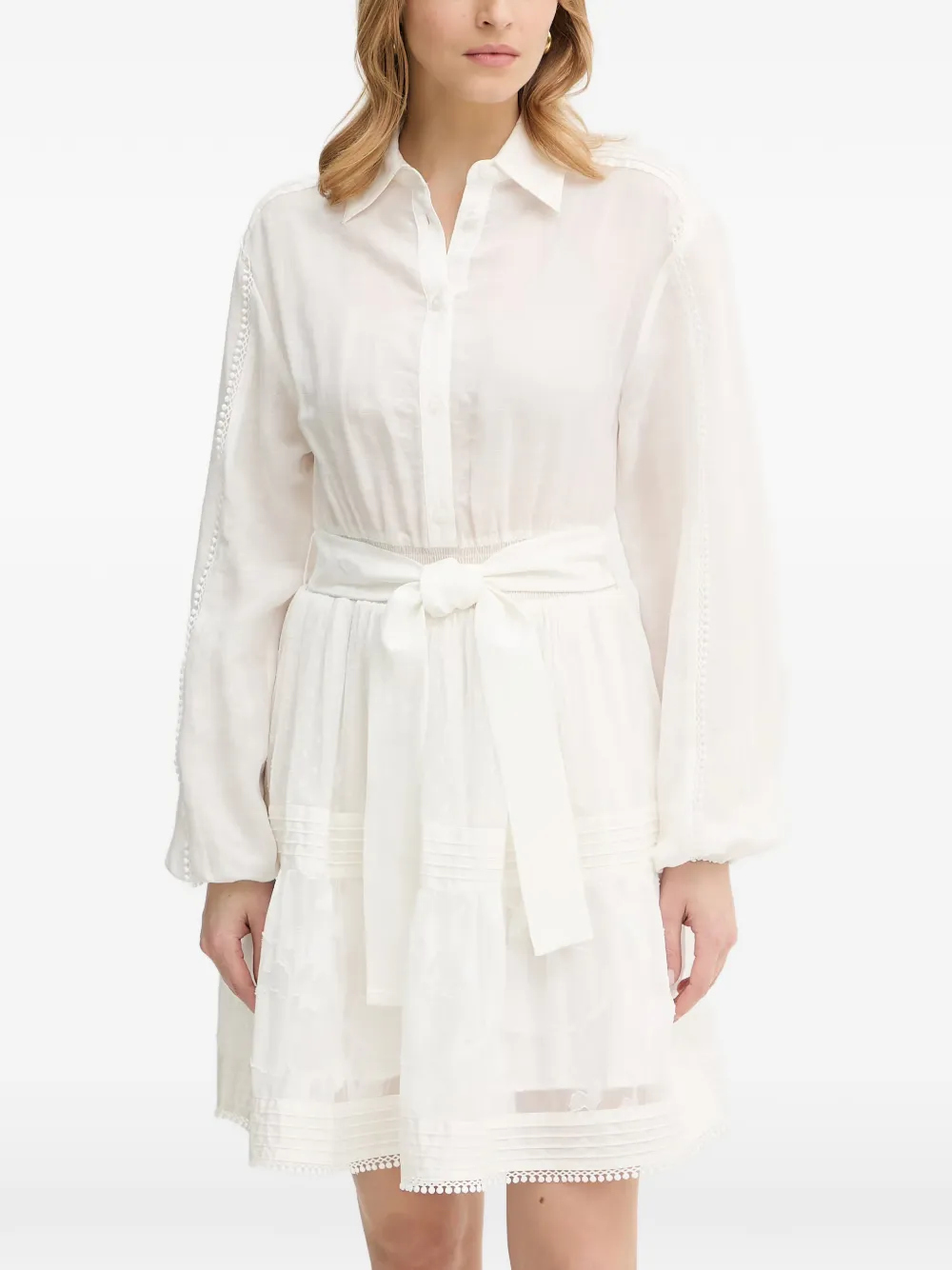 Silvian Heach Midi-jurk met ceintuur Wit