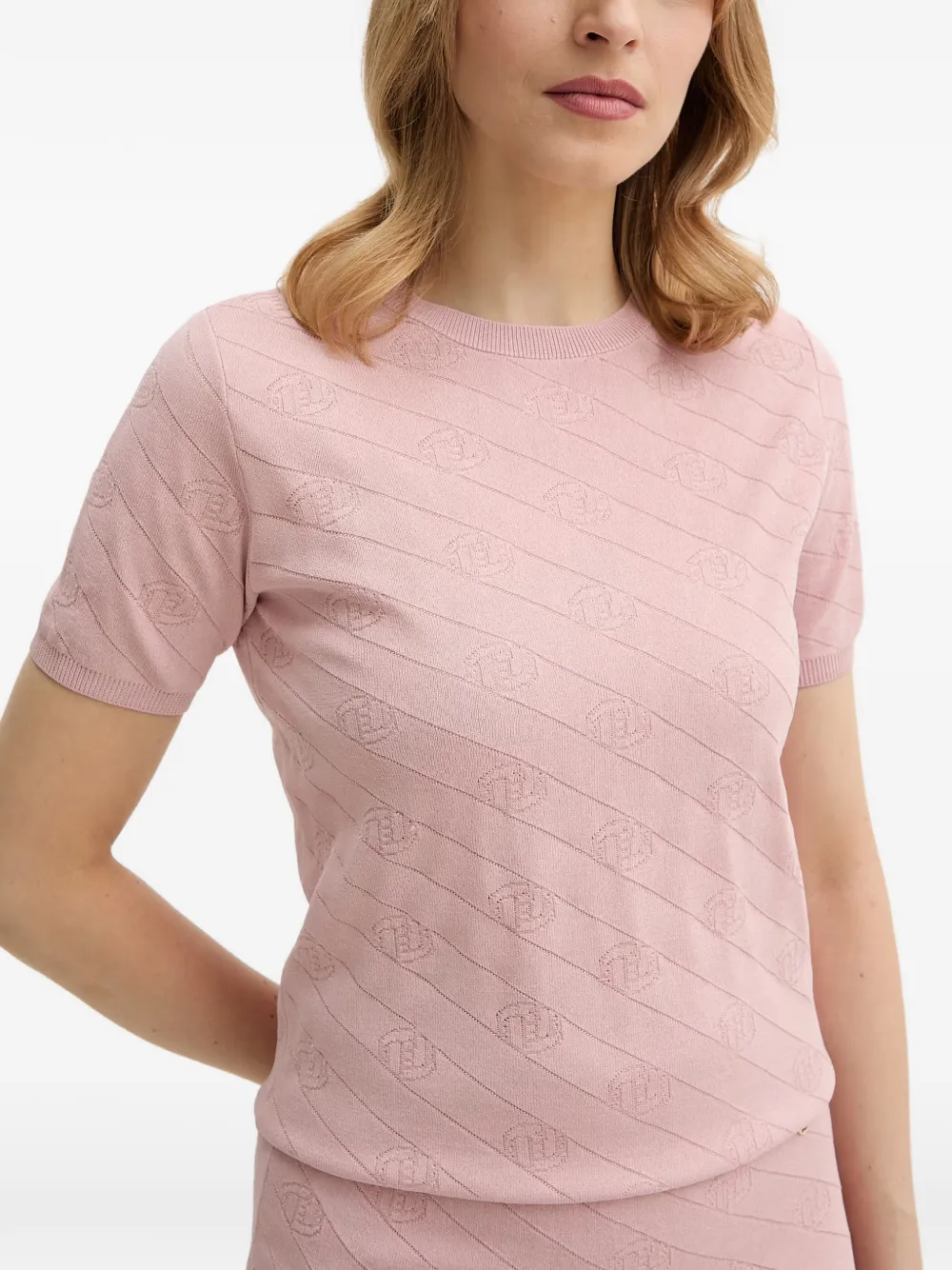 Silvian Heach Top met korte mouwen en patroon Roze