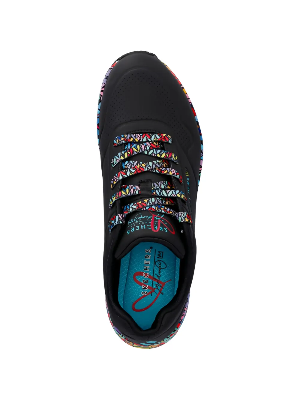 Skechers Street Uno Ravaged Love sneakers Zwart