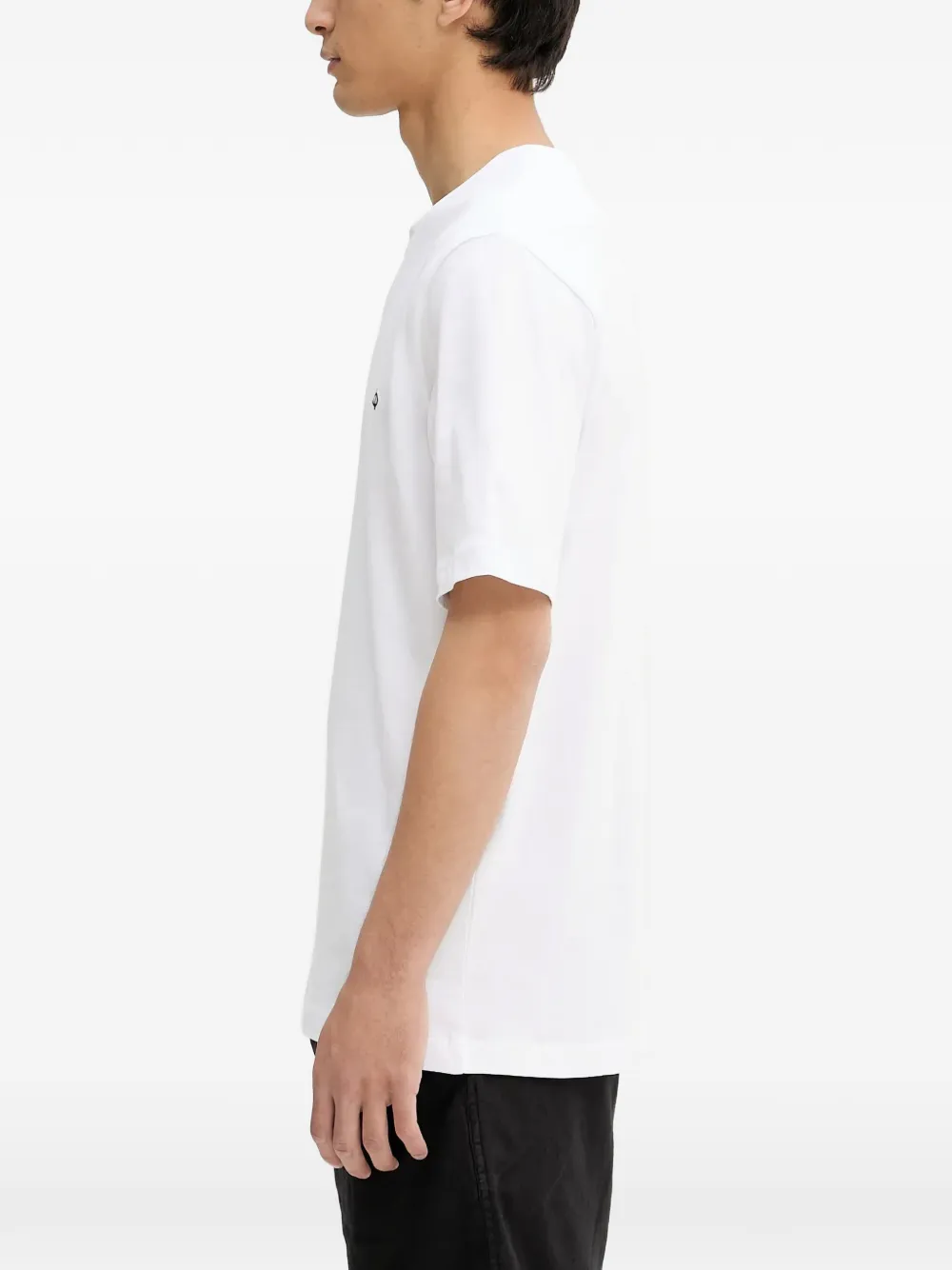 SAMSOE logo-embroidered T-shirt Wit
