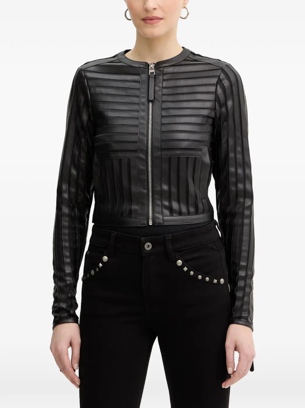 Silvian Heach cropped zip jacket