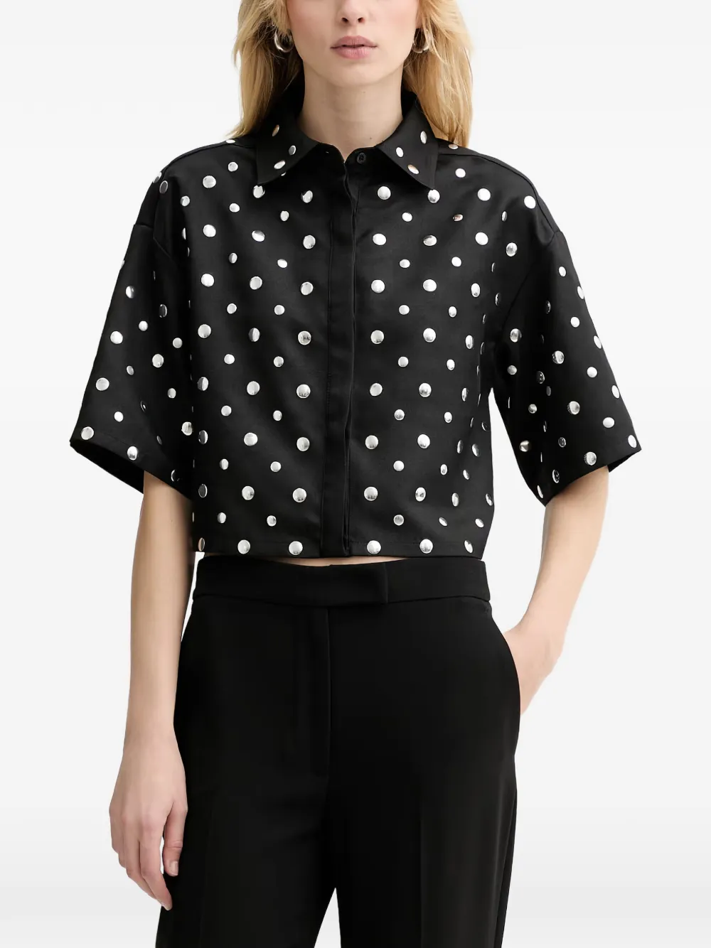 Silvian Heach studded shirt