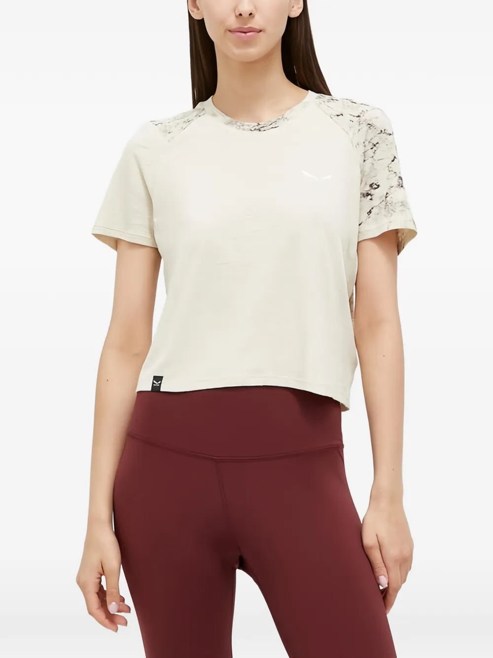 Salewa Pattern Short-sleeve T-shirt In White