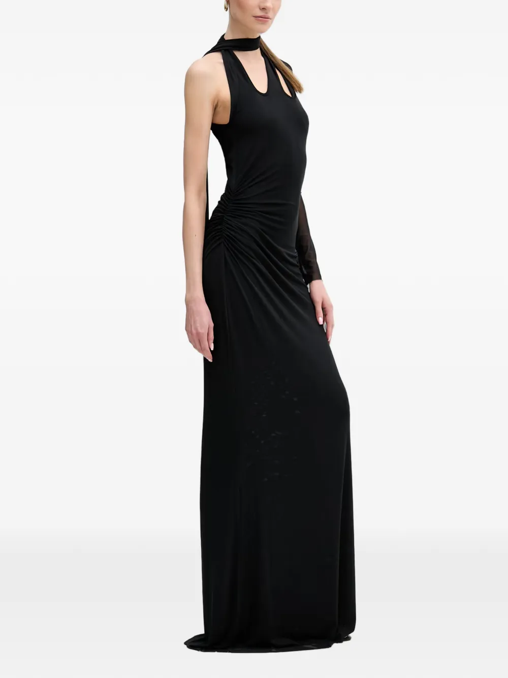 Silvian Heach Maxi-jurk met ruches Zwart