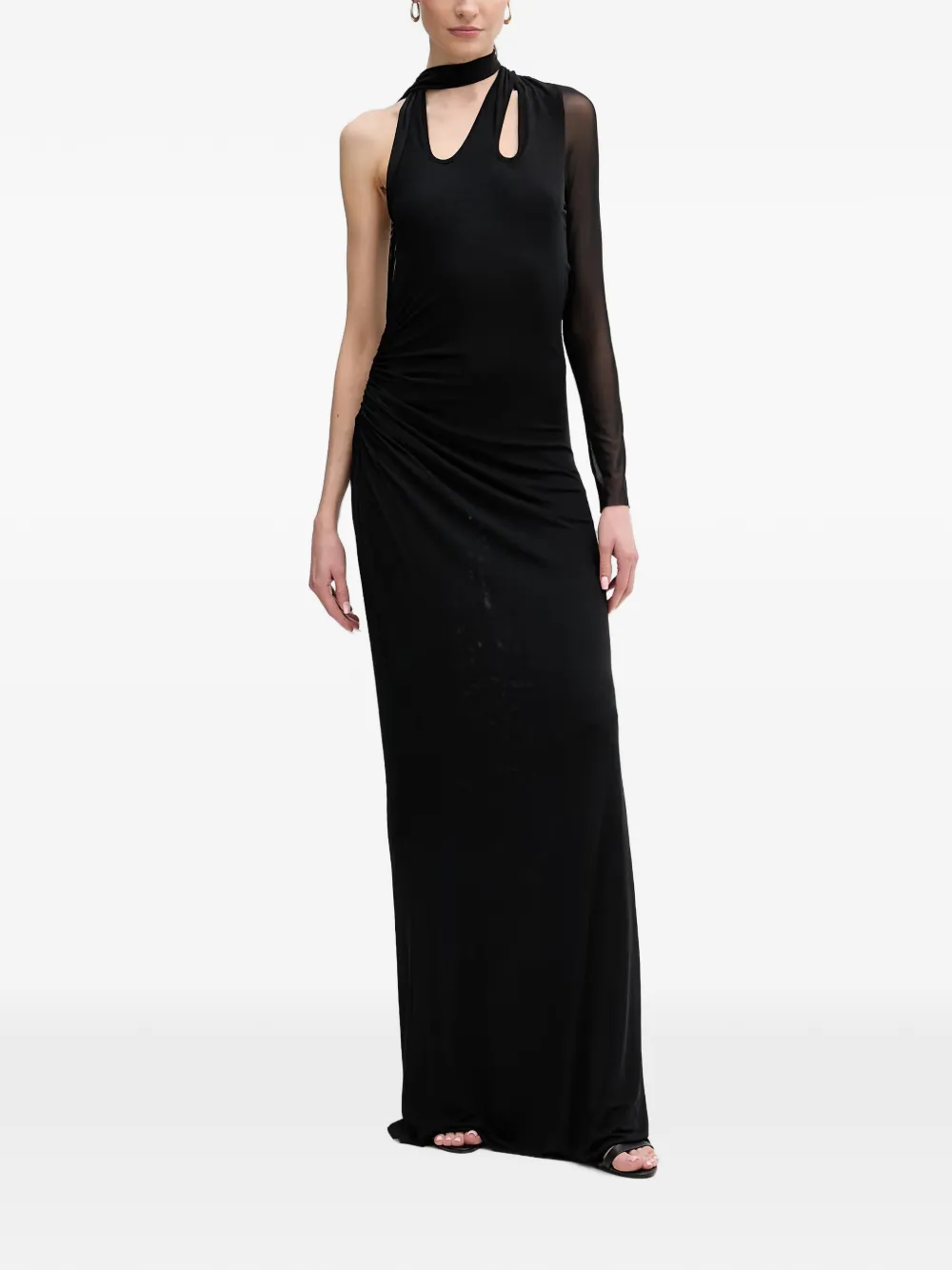 Silvian Heach Maxi-jurk met ruches Zwart