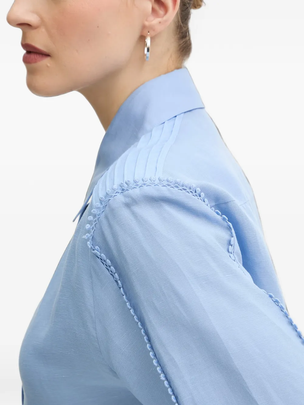 Silvian Heach Blouse met afwerking Blauw