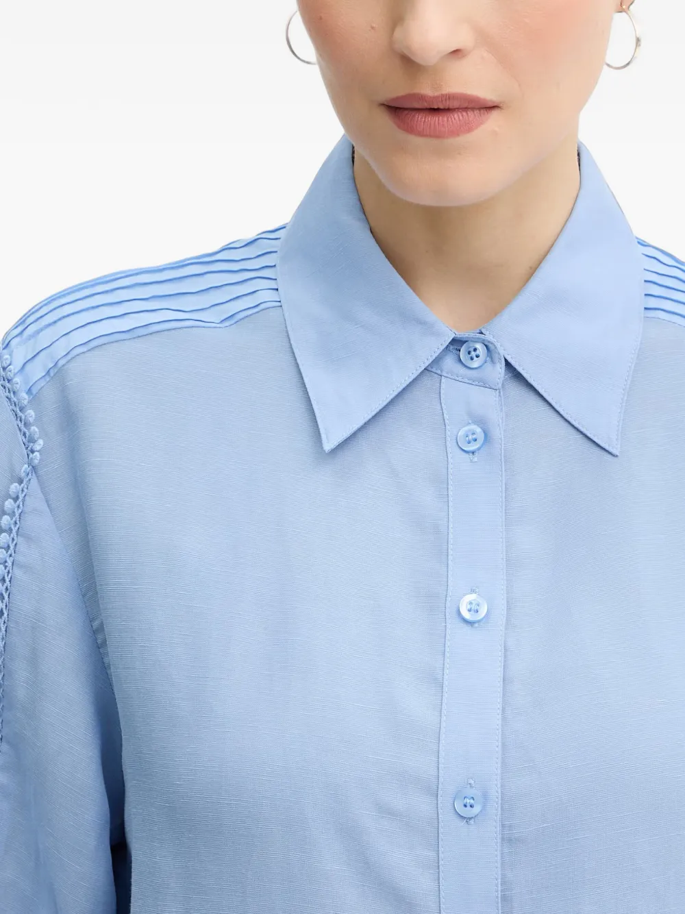 Silvian Heach Blouse met afwerking Blauw