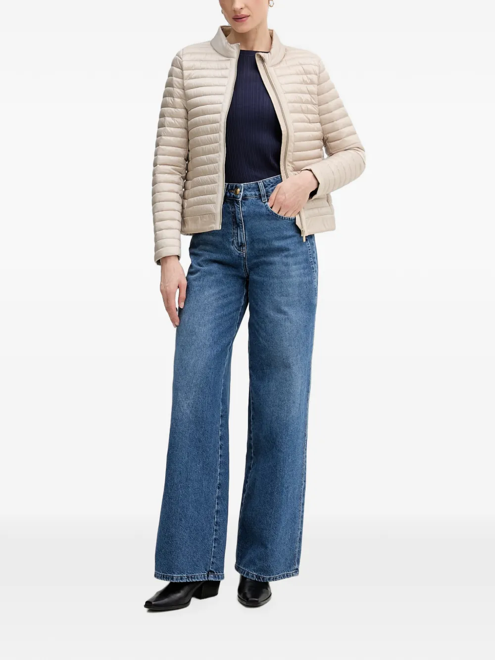 Save The Duck Donsjack met rits Beige