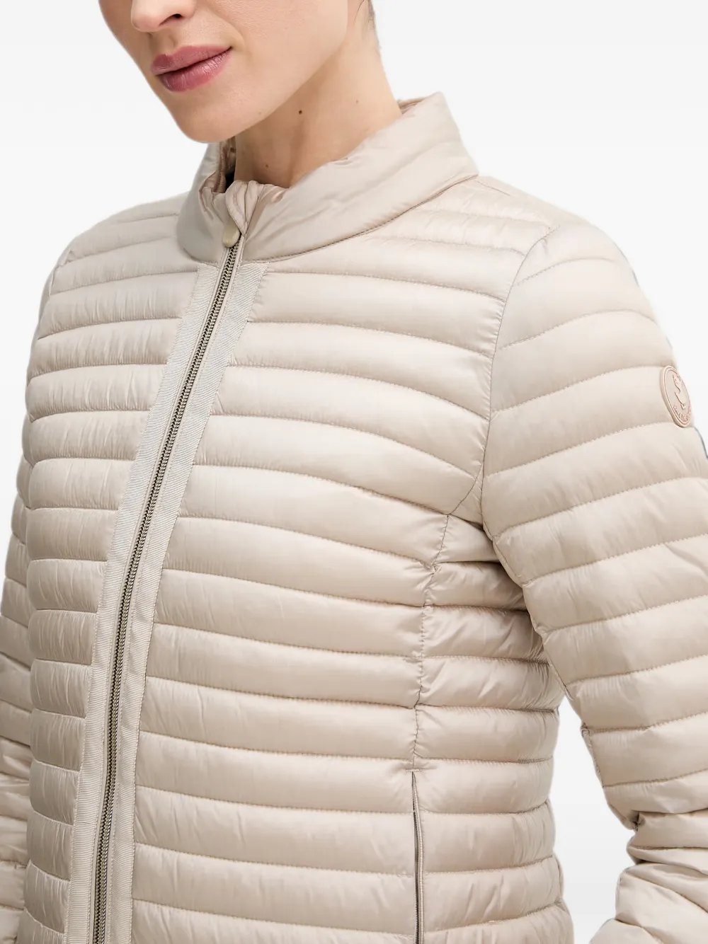 Save The Duck Donsjack met rits Beige