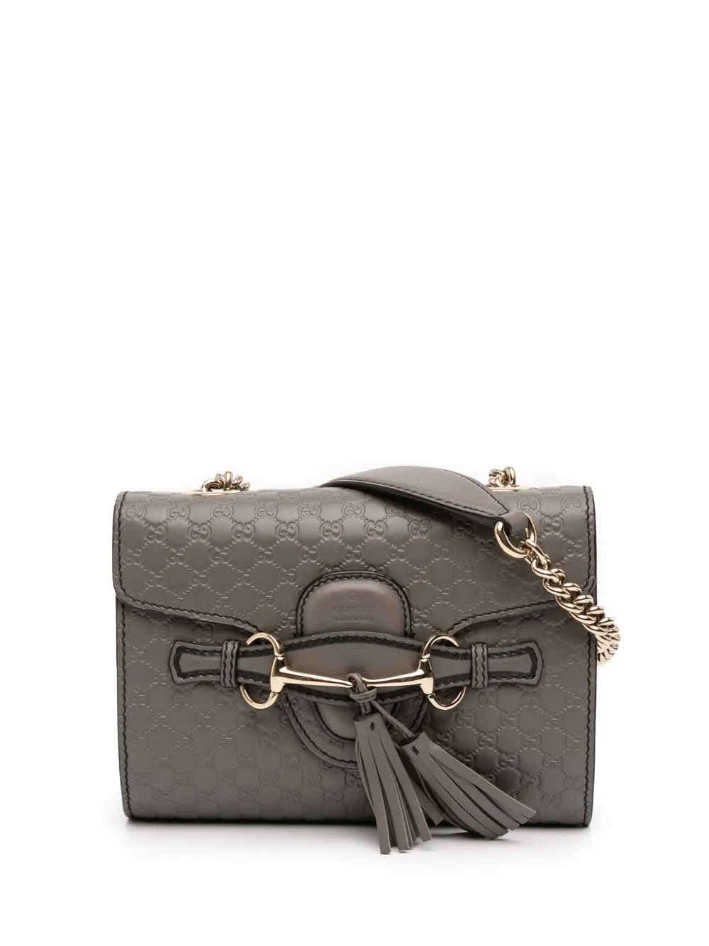 Gucci Pre-Owned 2016-2026 Mini Microguccissima Emily crossbody bag - Grigio