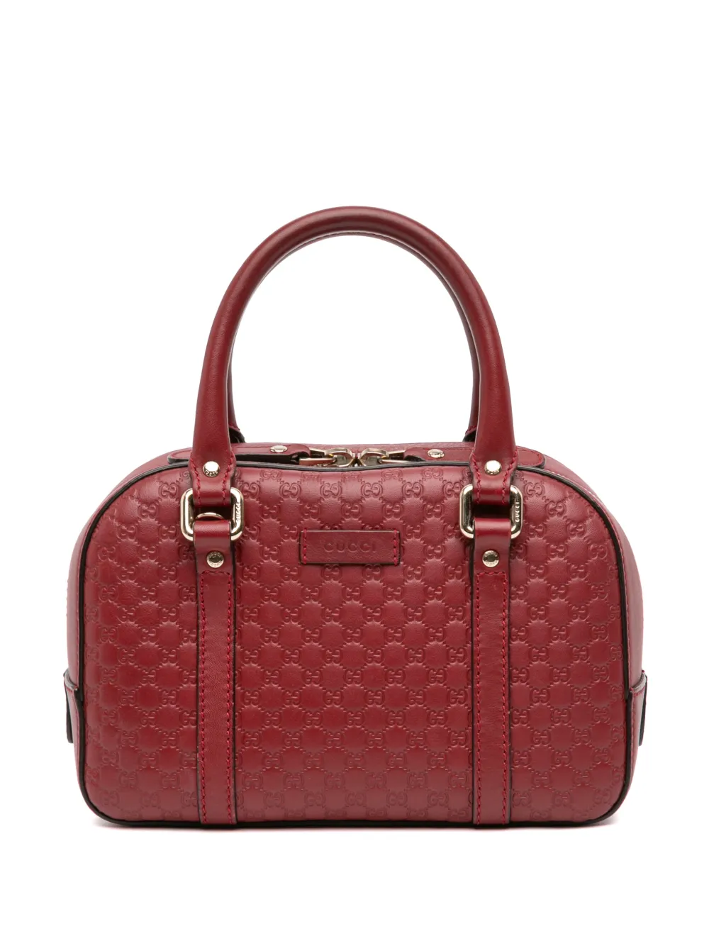 Gucci Pre-Owned 2016-2026 Small Microguccissima Bree satchel - Rosso