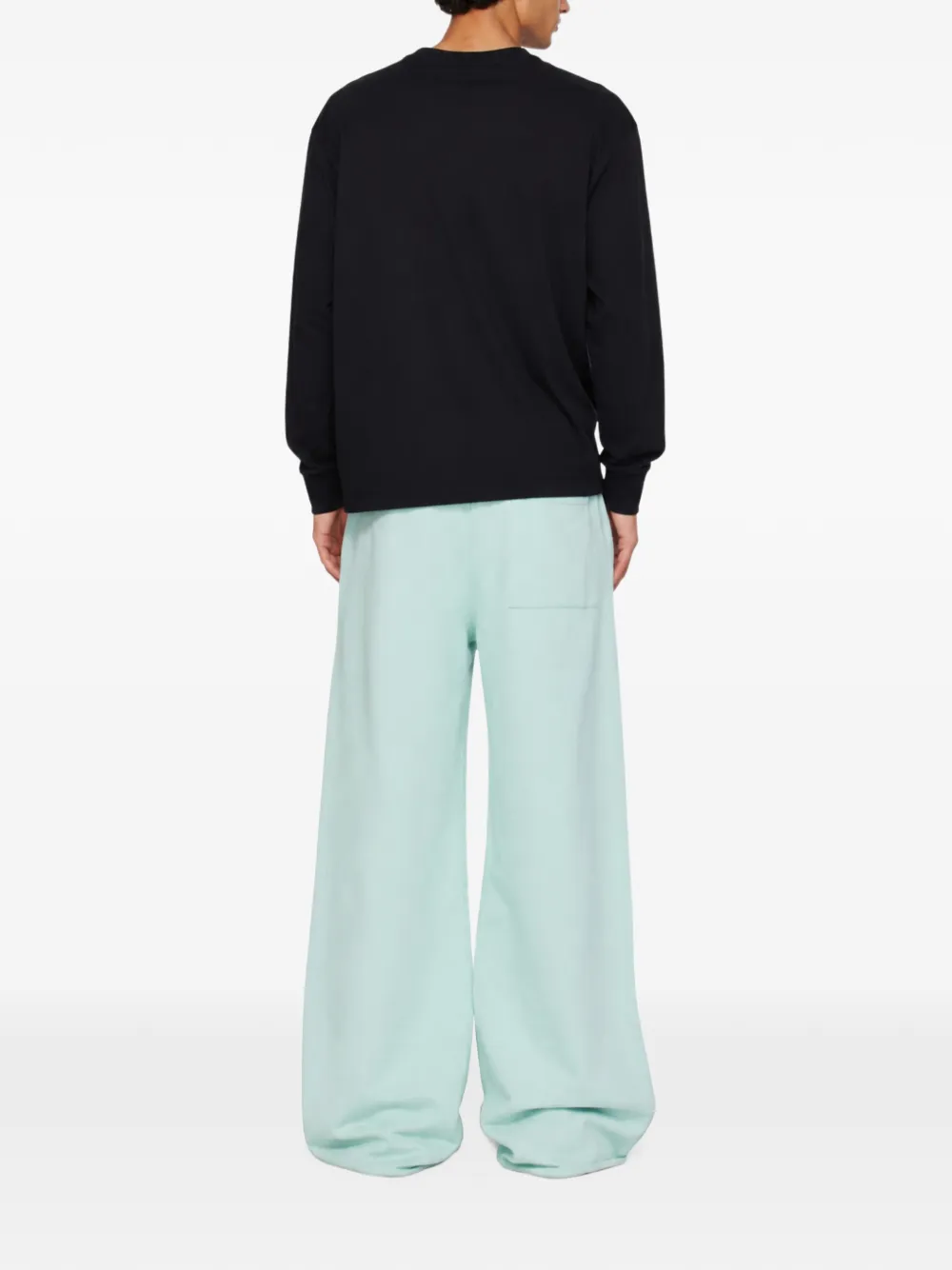 MM6 Maison Margiela wide-leg track pants Groen