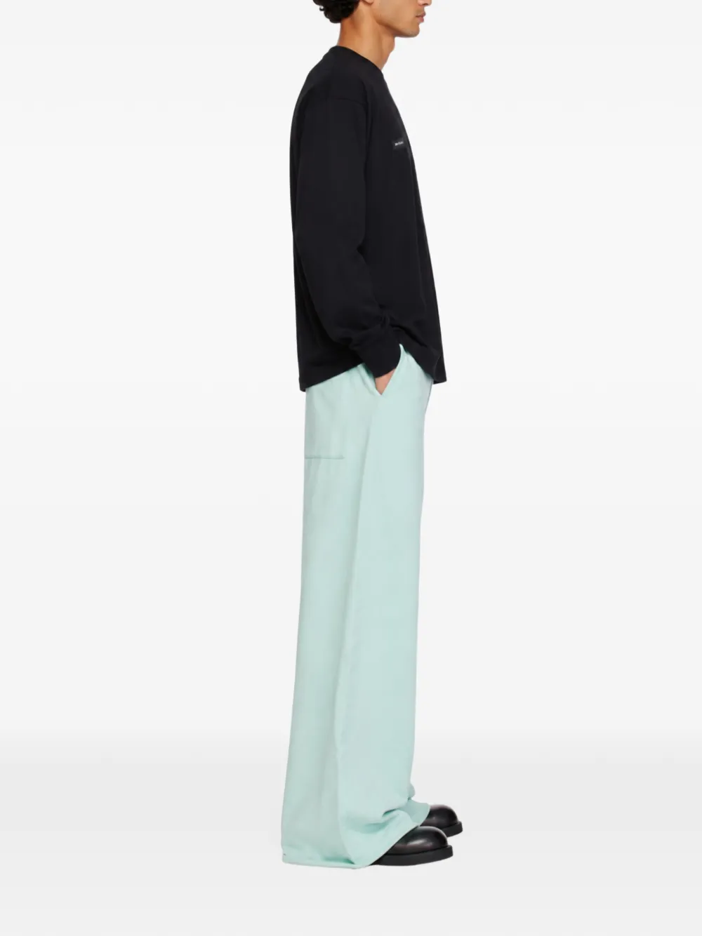 MM6 Maison Margiela wide-leg track pants Groen