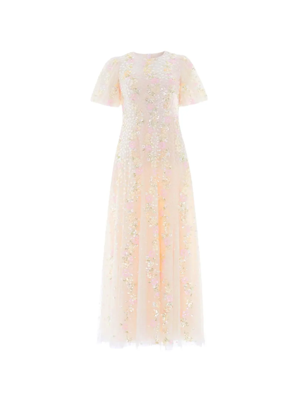 Needle & Thread Confetti round-neck maxi dress - Neutrals