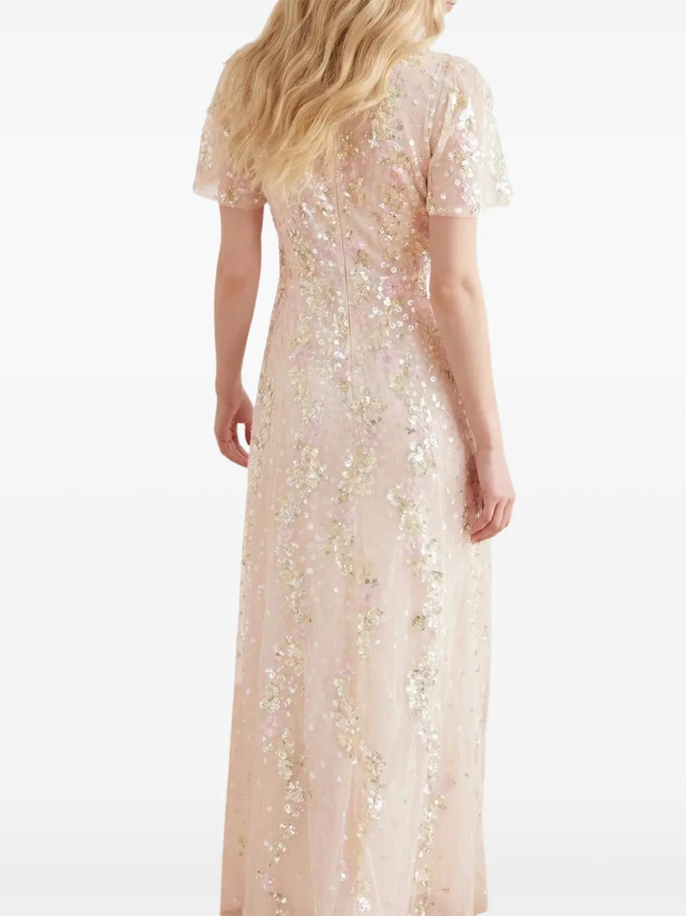  Needle & Thread Confetti Round-neck Maxi Dress - Neutro 