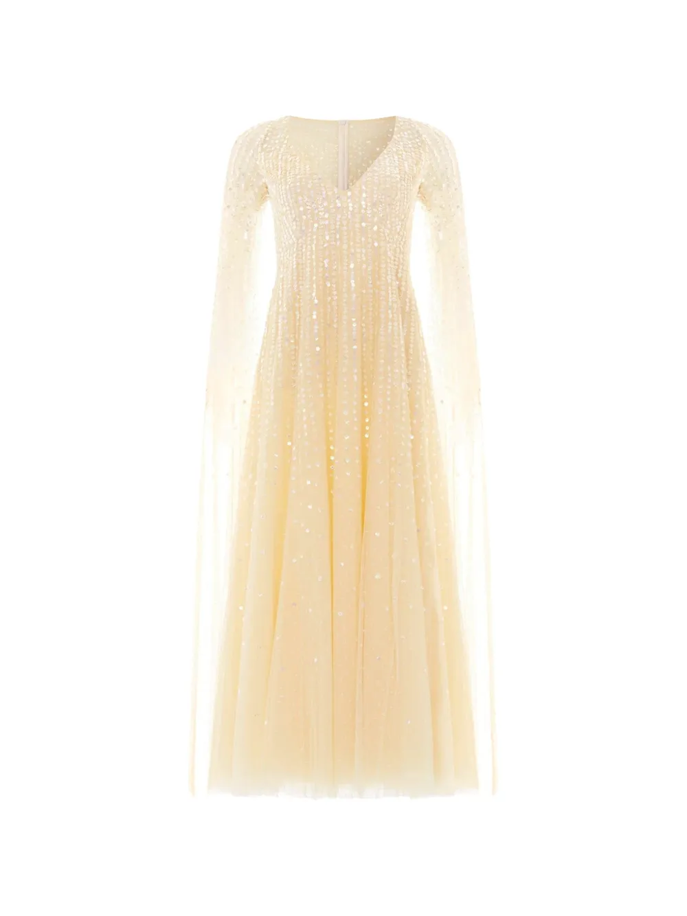 Needle & Thread Moonlight sequined V-neck maxi dress - Giallo