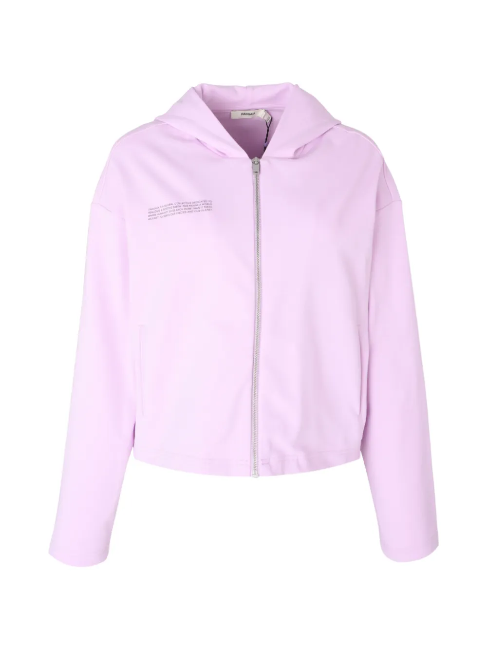 Pangaia double-jersey zip-up hoodie - Viola