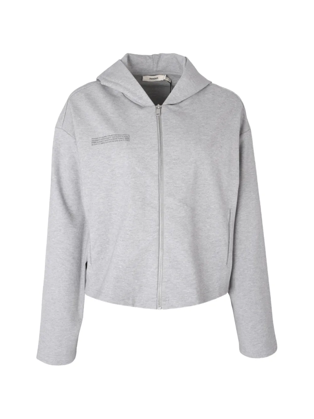 Pangaia double-jersey zip-up hoodie - Grigio