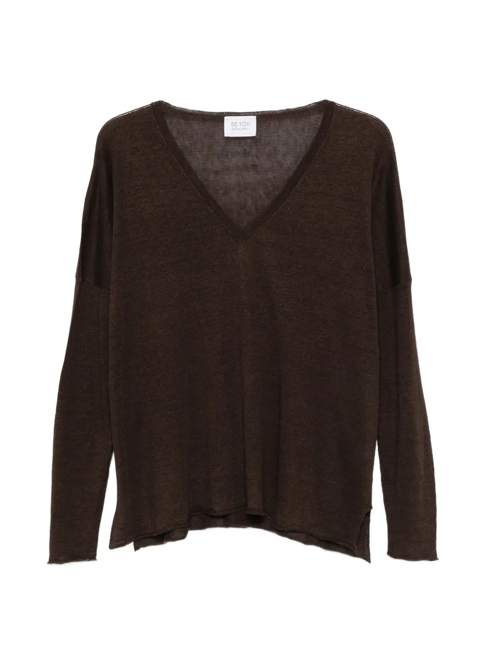 BeYou V-neck sweater - Marrone