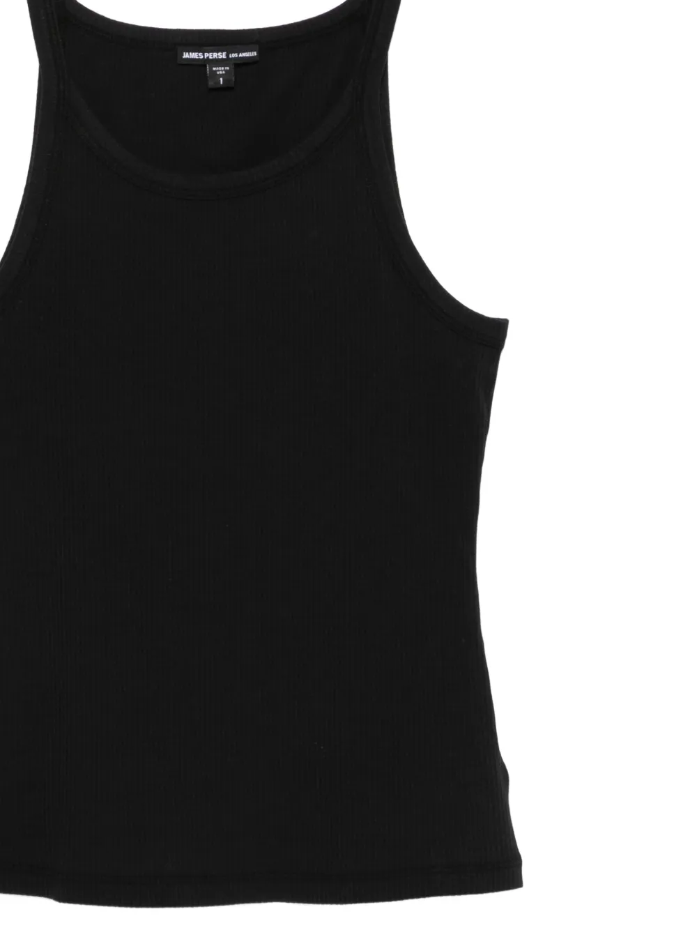 James Perse Tanktop met diepe ronde hals Zwart