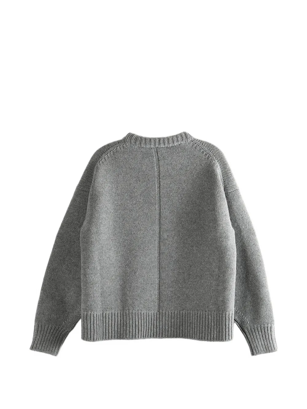 The Row Ophelia Ribbed Crew-neck Sweater - Grey 