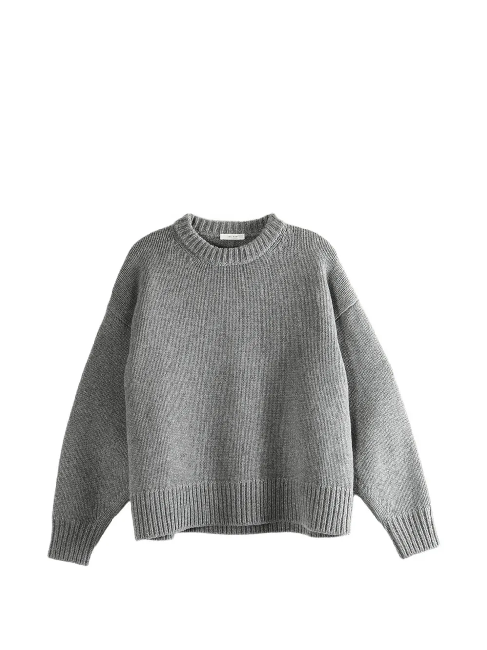 The Row Ophelia ribbed crew-neck sweater - Grigio