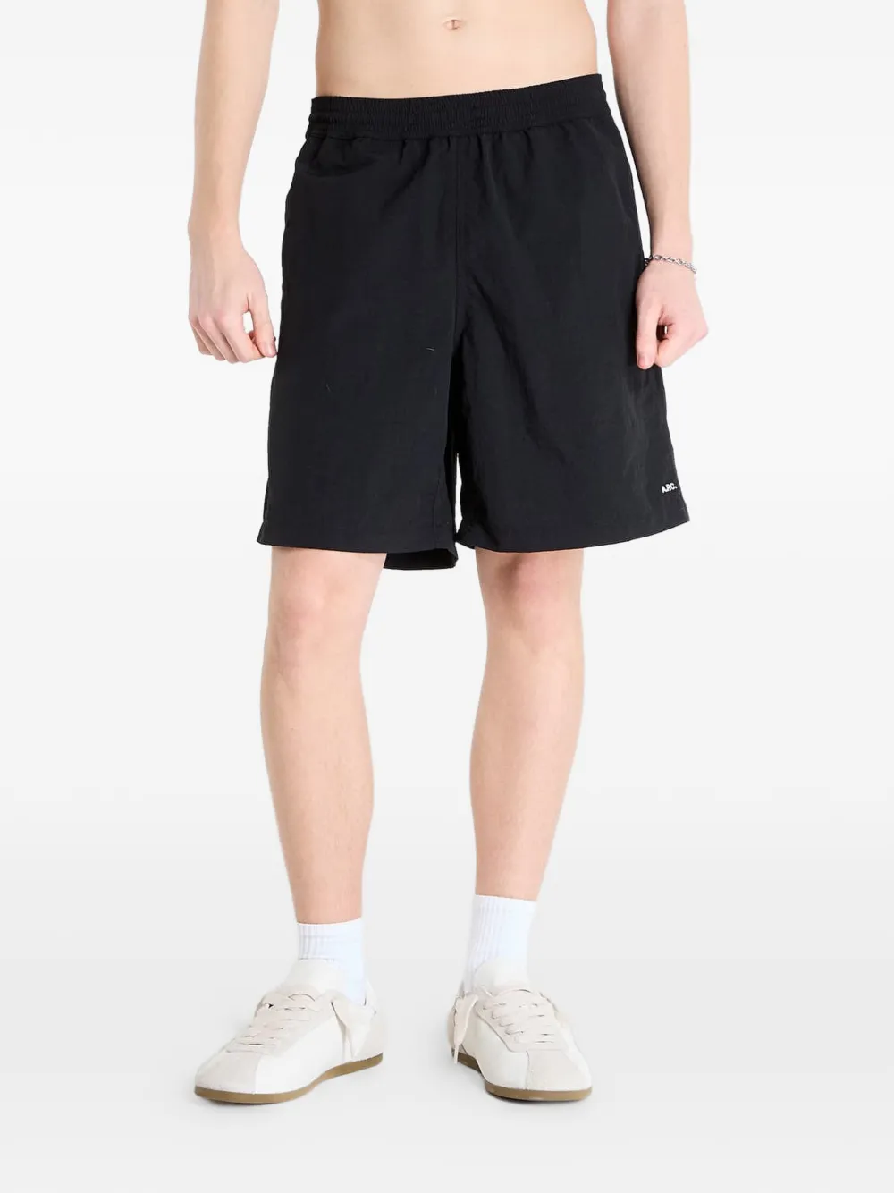 A.P.C. back-pocket swim shorts - Nero