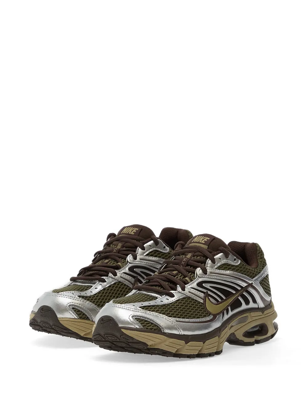 Nike metallic moto sneakers Groen