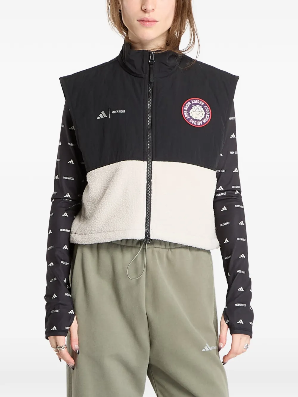 adidas x Moon Boot logo-appliqué gilet - Nero