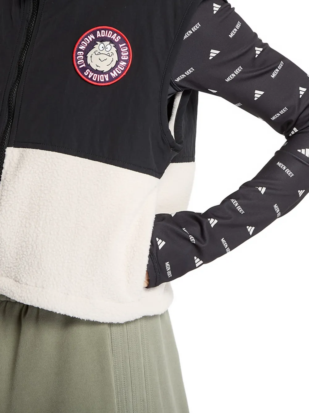 adidas x Moon Boot gilet met logopatch Zwart