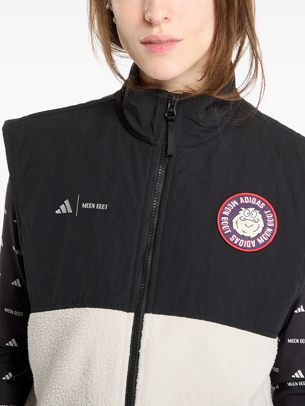 adidas x Moon Boot gilet met logopatch Zwart