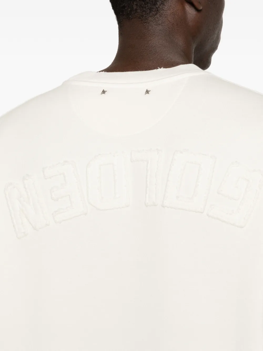 Golden Goose Sweater met omgekeerd logo op de achterkant Beige