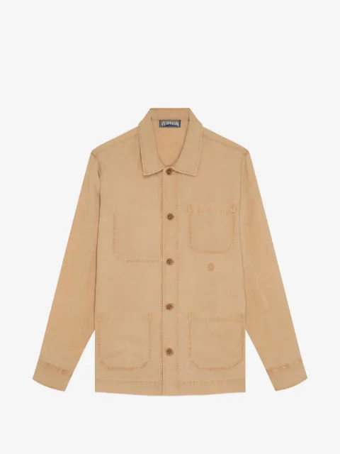 Vilebrequin patch-pocket embroidery overshirt