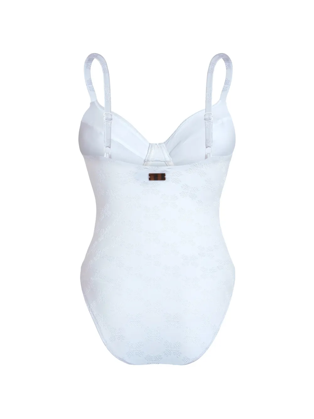 Vilebrequin Badpak met beugel en monogram Wit