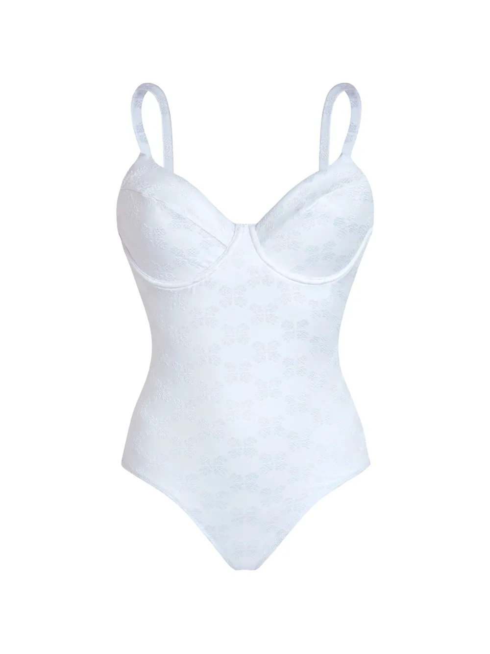 Vilebrequin turtle monogram underwire swimsuit - Bianco