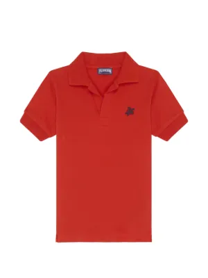 Burberry Kids logo-print Polo Shirt | Red | FARFETCH